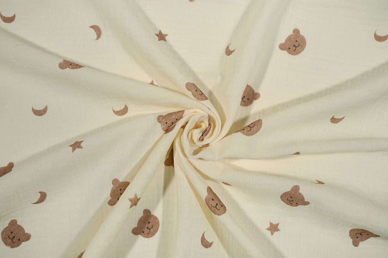 Oeko-Tex®  Double Gauze Moon Bear