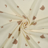 Oeko-Tex®  Baumwoll Musselin Mond Bär