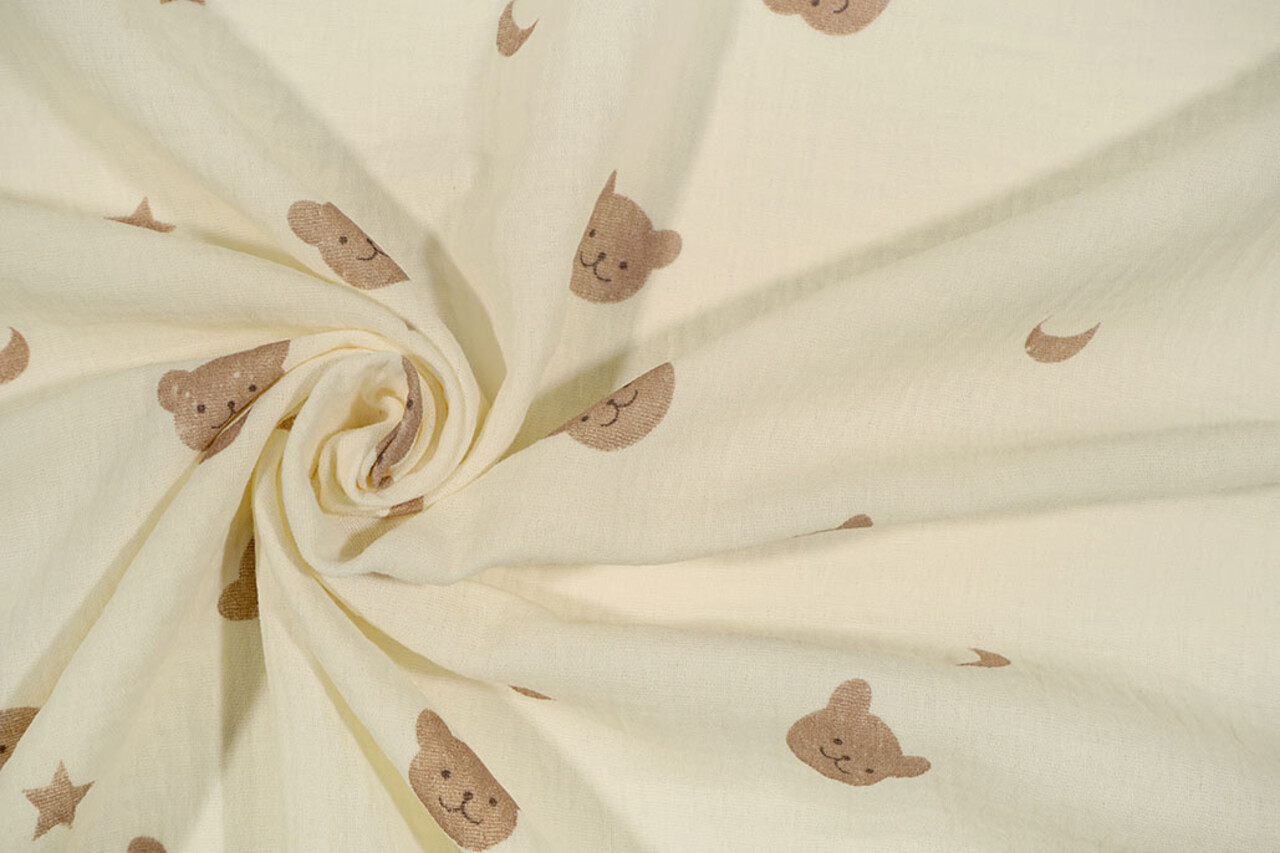 Oeko-Tex®  Double Gauze Moon Bear