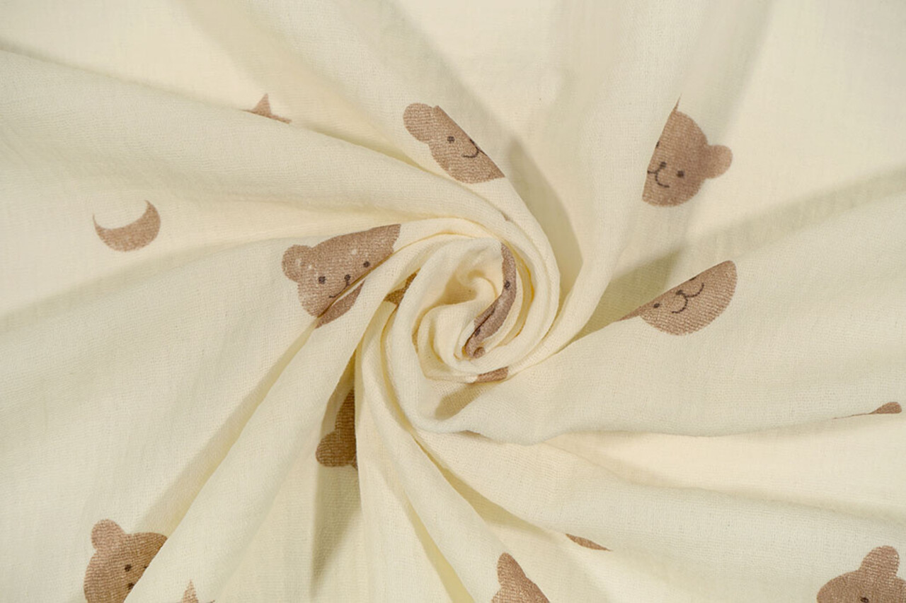 Oeko-Tex®  Double Gauze Moon Bear