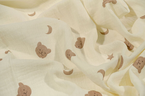 Oeko-Tex®  Double Gauze Moon Bear