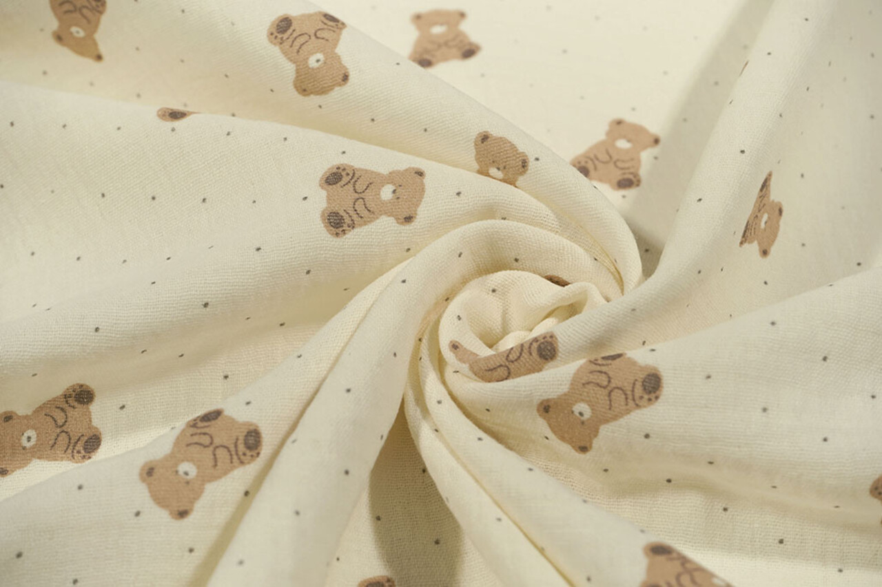 Oeko-Tex®  Double Gauze Little Bear Oeko-Tex®  Double Gauze Little Bear