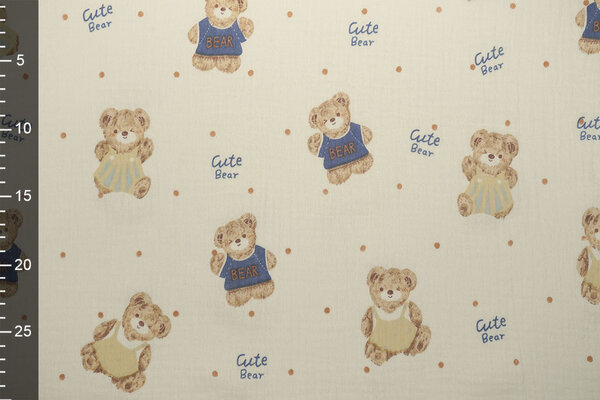 Oeko-Tex® Muselina Cute Bear Oeko-Tex® Muselina Cute Bear