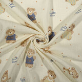 Oeko-Tex®  Baumwoll Musselin Cute Bear