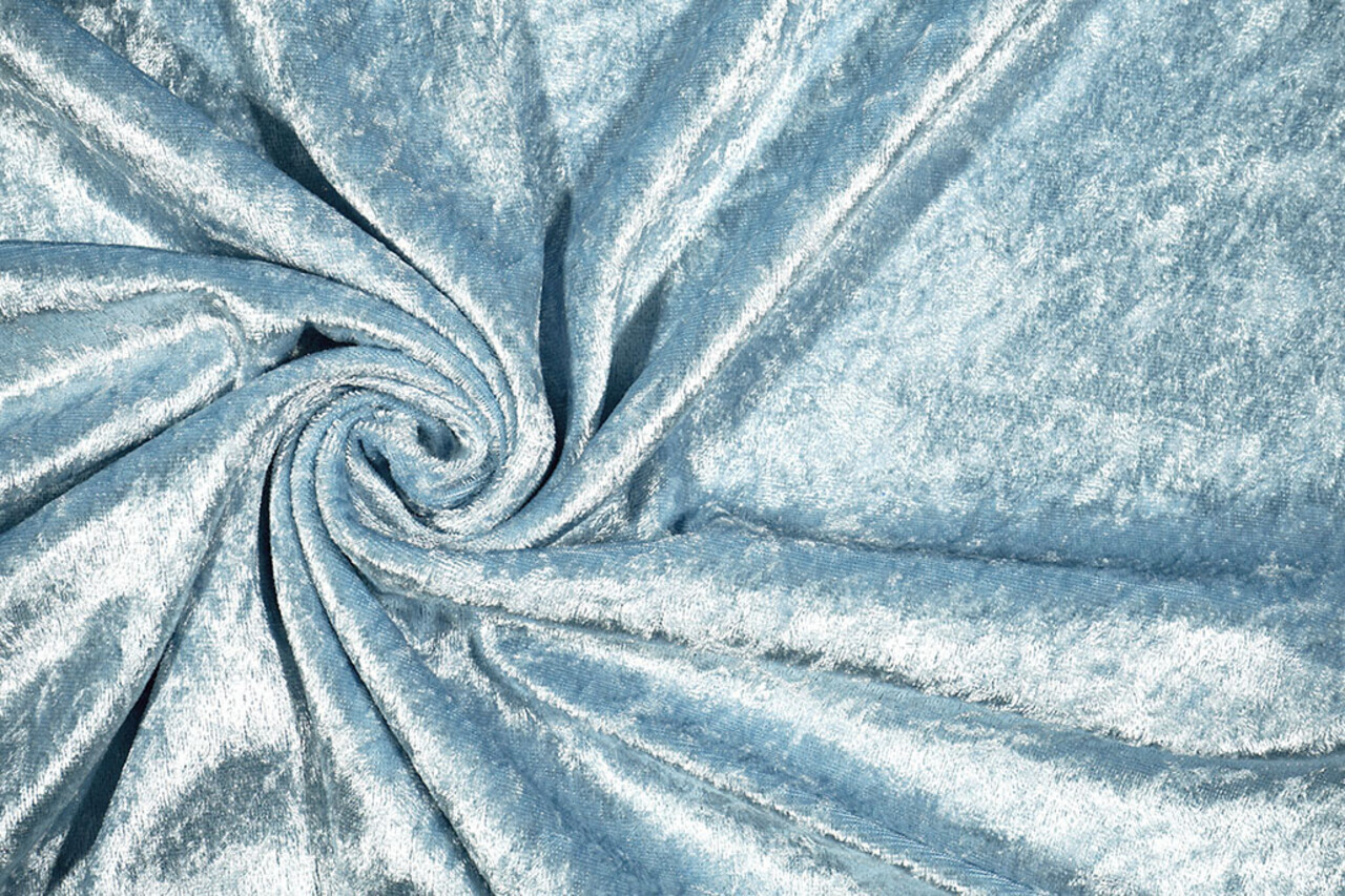 Velours de Panne Clair Bleu Layette Velours de Panne Clair Bleu Layette
