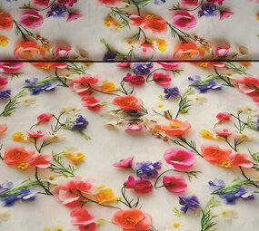 100% Viscose Tuliora Bloemen