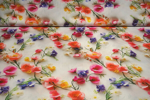 100 % Viscose Tuliora Fleurs 100 % Viscose Tuliora Fleurs