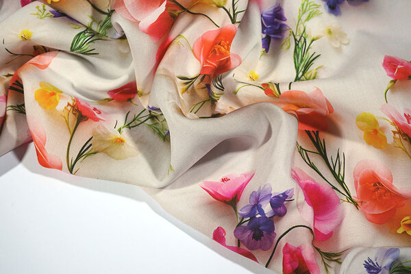 100 % Viscose Tuliora Fleurs 100 % Viscose Tuliora Fleurs
