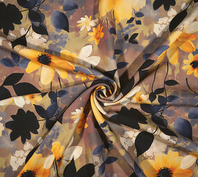 100% Viskose Marigora Blumen