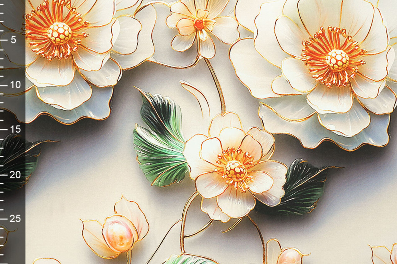 100% Viscose Lunella Flowers
