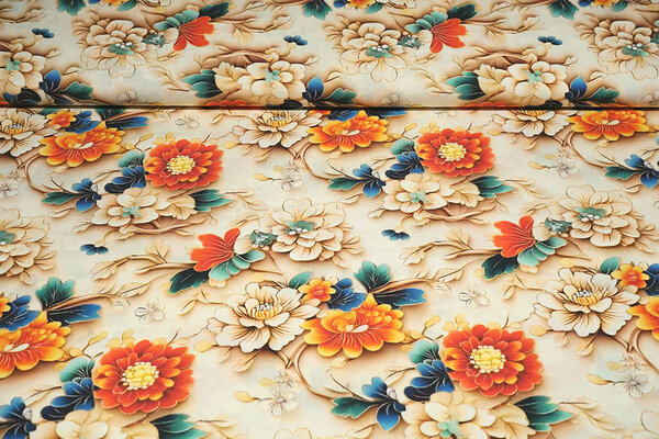 100% Viskose Florion Blumen
