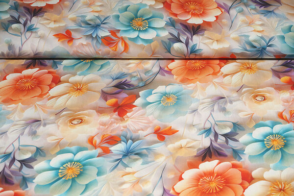 100% Viscosa Blossanya Flores 100% Viscosa Blossanya Flores