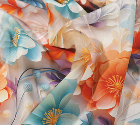 100% Viscose Blossanya Flowers
