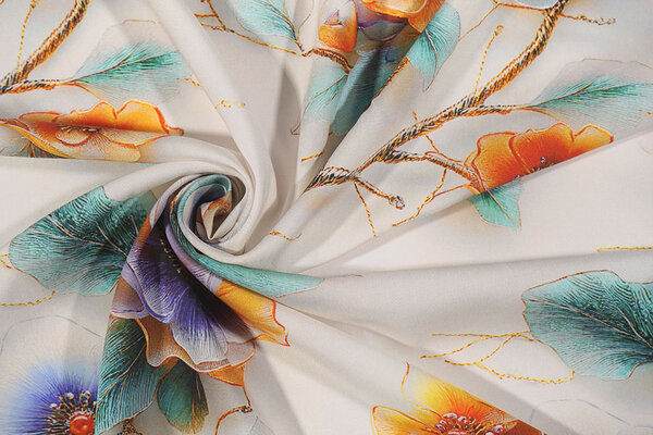 100% Viscose Elonella Bloemen