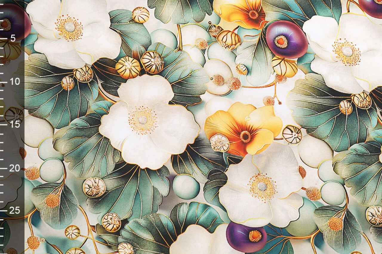 100% Viscose Serenella Flowers 100% Viscose Serenella Flowers