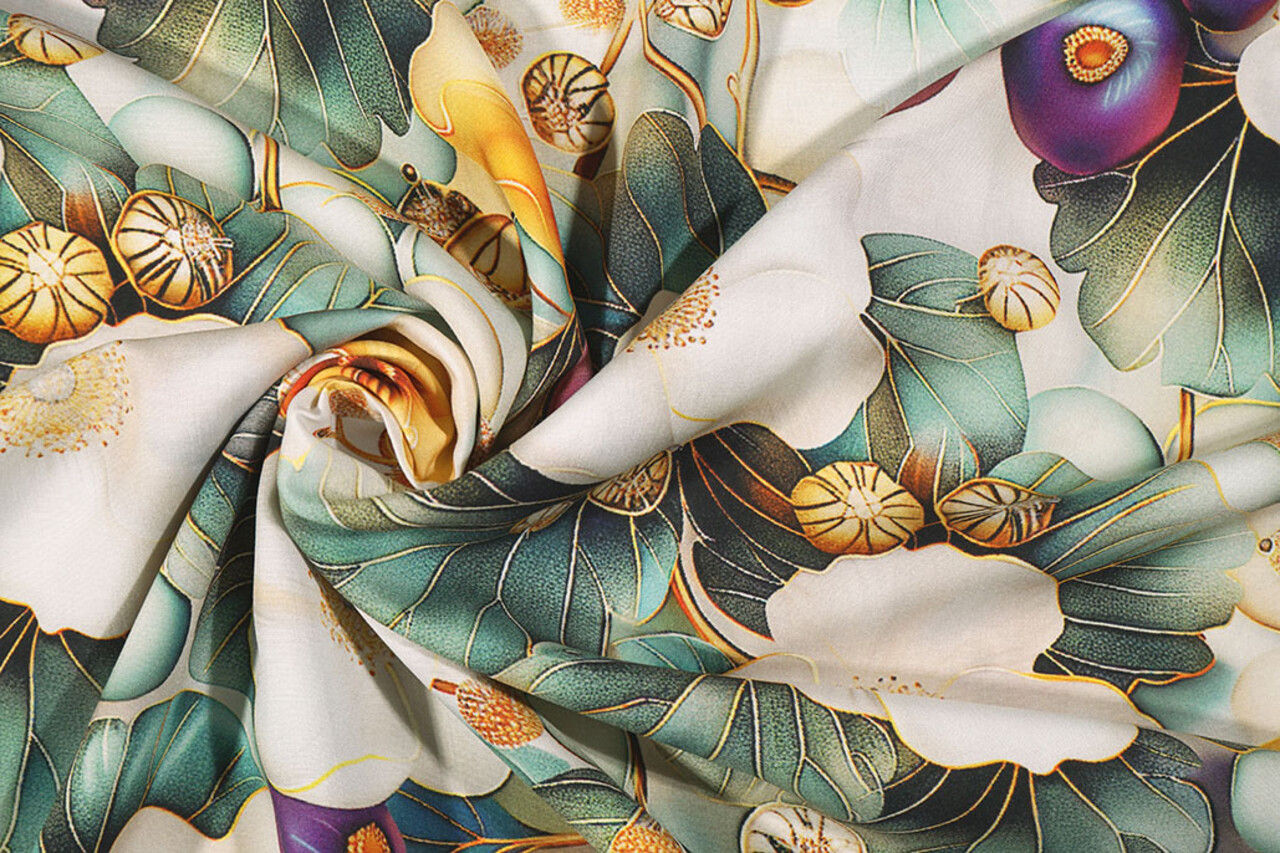 100% Viscose Serenella Bloemen 100% Viscose Serenella Bloemen