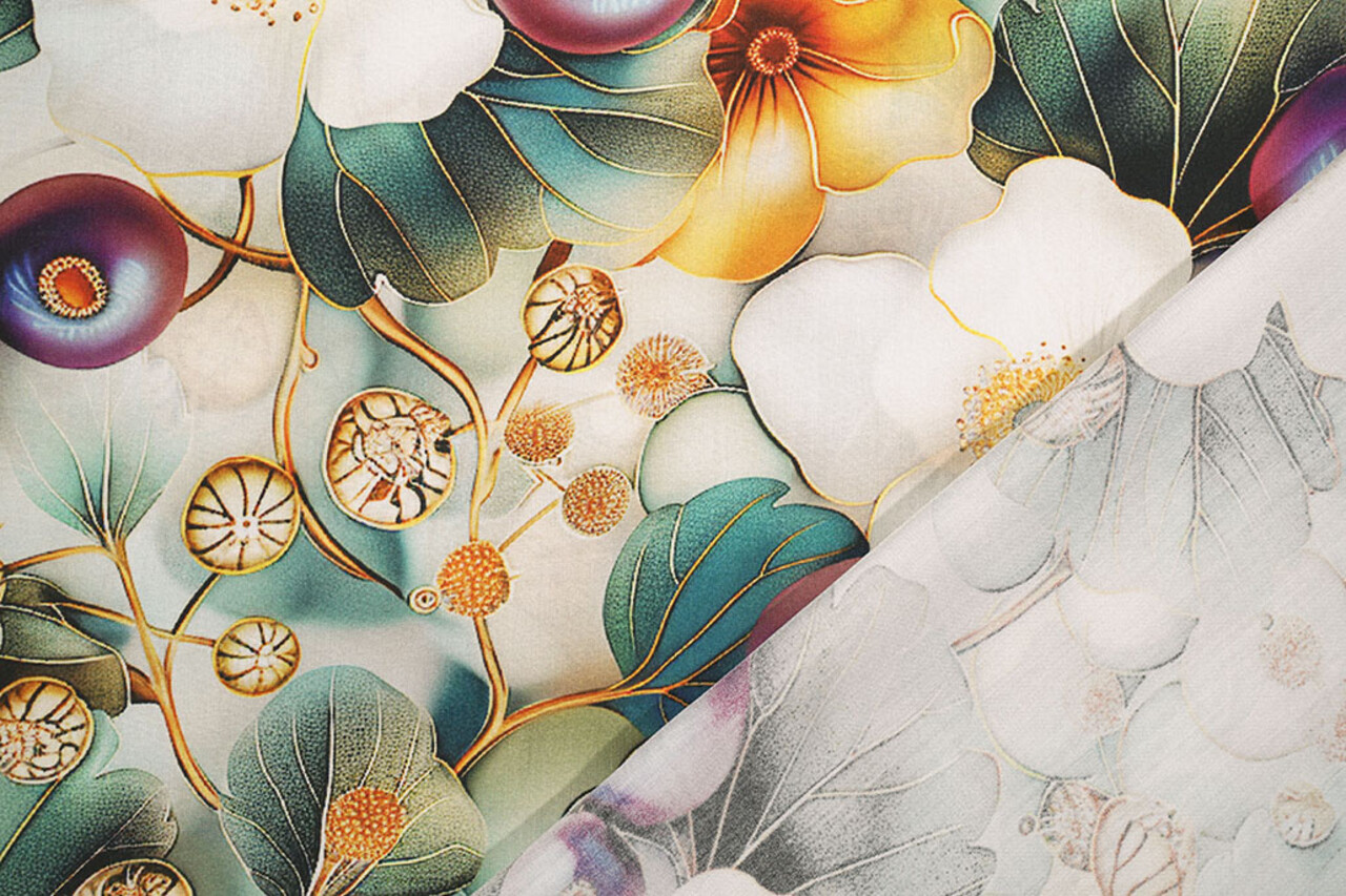 100% Viscose Serenella Flowers 100% Viscose Serenella Flowers