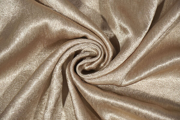 Crinkle Satijn Licht Taupe