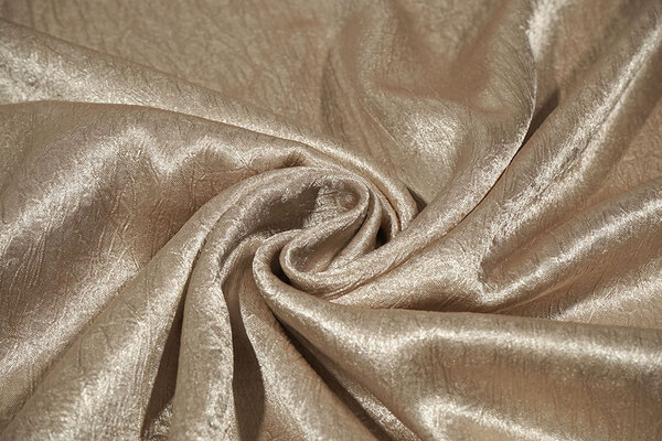 Crinkle Satijn Licht Taupe