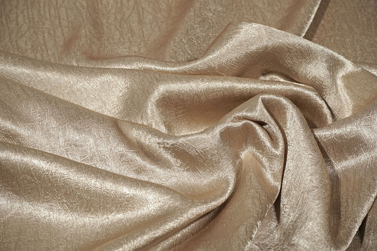 Crinkle  Satin Light Taupe
