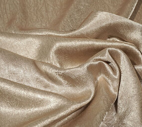 Crinkle Satijn Licht Taupe