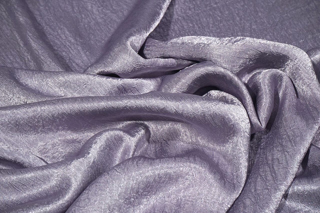 Crêpe Froissé Satin Ancien Lilas Crêpe Froissé Satin Ancien Lilas