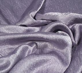 Crêpe Froissé Satin Ancien Lilas
