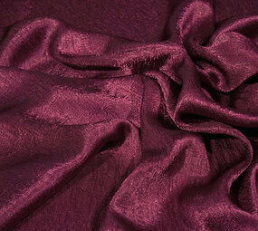 Crinkle Satijn Bordeaux