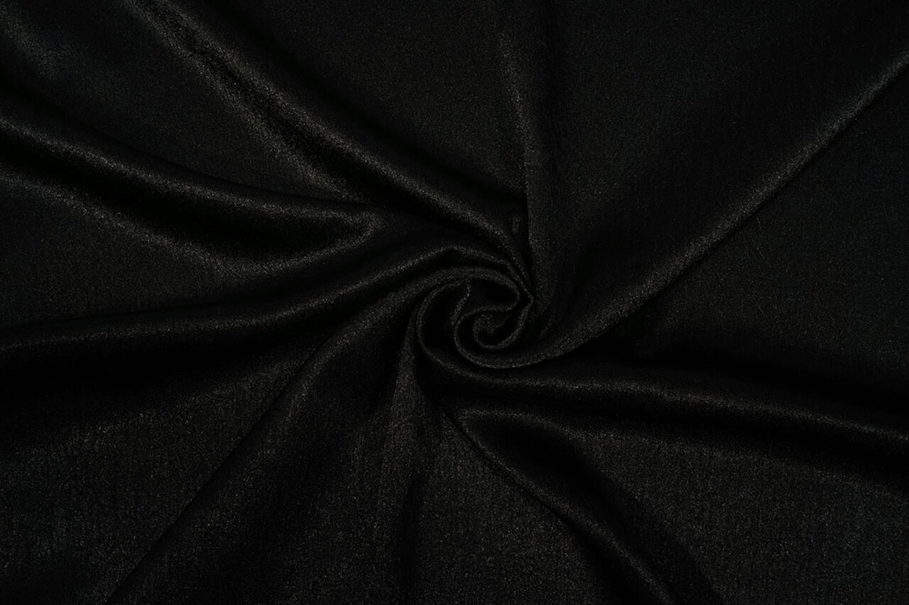 Crinkle Satin Schwarz