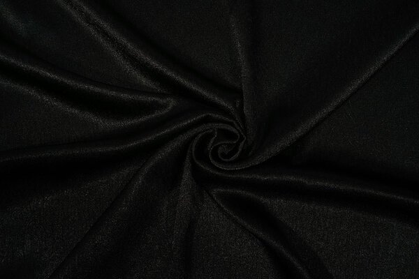 Crinkle Satin Schwarz