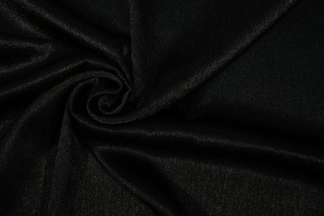Crinkle Satin Schwarz