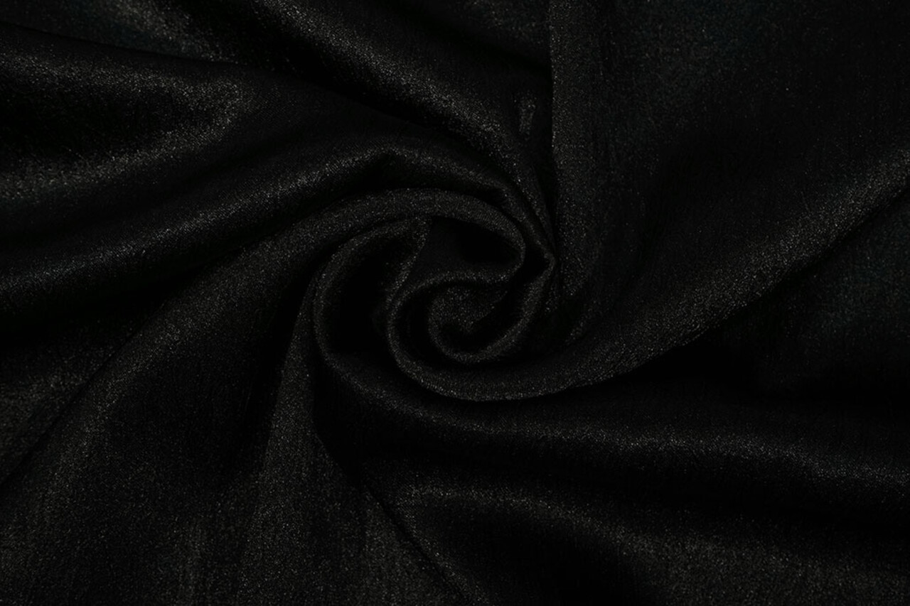 Effetto Stropicciato Raso Nero Effetto Stropicciato Raso Nero