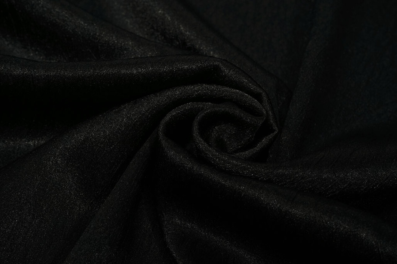 Crinkle Satin Black
