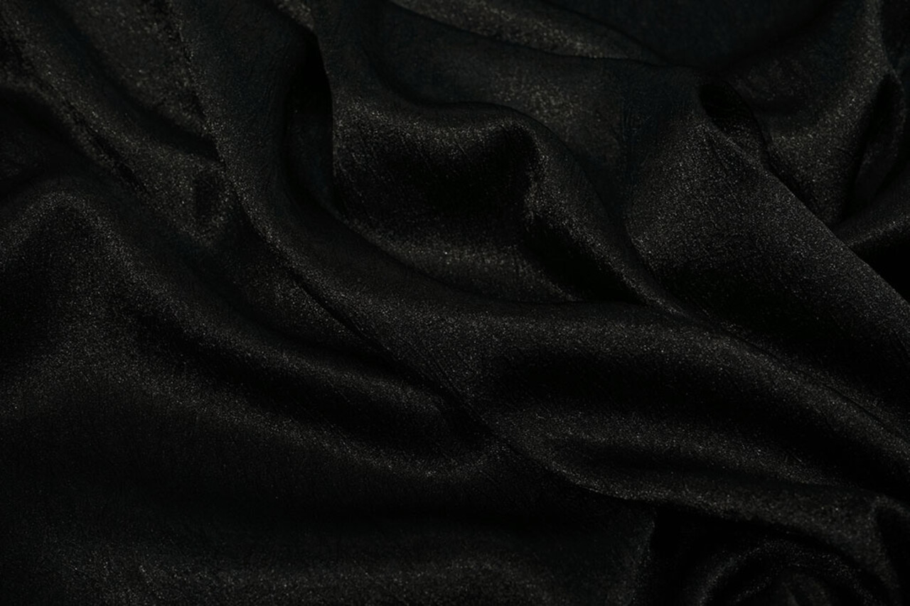 Crinkle Satin Black