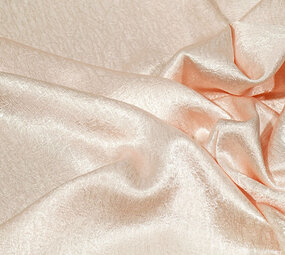 Crinkle Satin Champagne Rosa