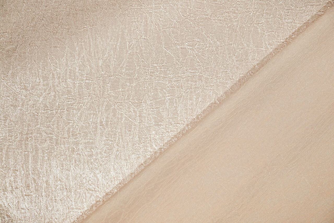 Crinkle Satijn Champagne Roze
