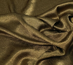 Crinkle Satin Khaki Grün