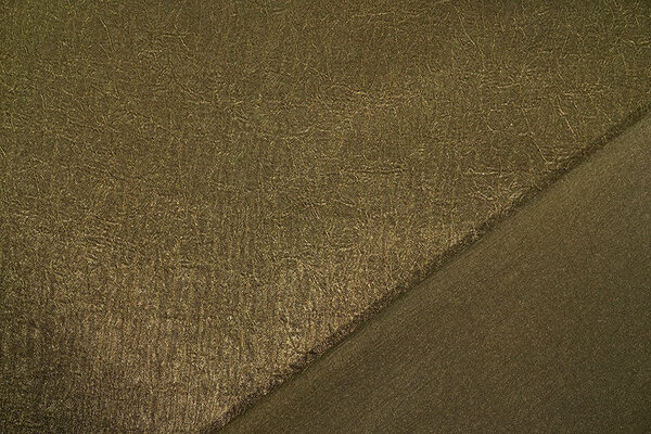 Crinkle Satin Khaki Green