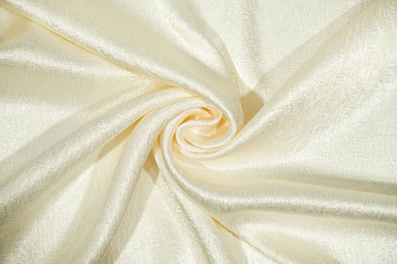 Effetto Stropicciato Raso Crema Effetto Stropicciato Raso Crema