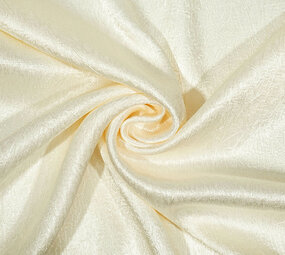 Crêpe Froissé Satin Crème Crêpe Froissé Satin Crème