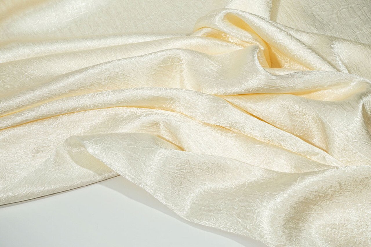 Crinkle Satin Creme