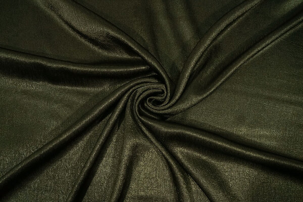 Crinkle Satin Dark Army Green Crinkle Satin Dark Army Green