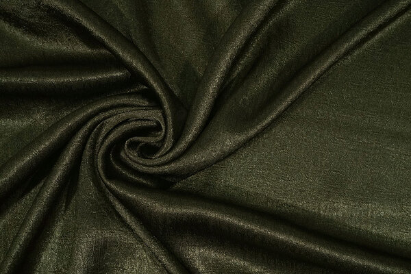 Crinkle Satin Dark Army Green Crinkle Satin Dark Army Green