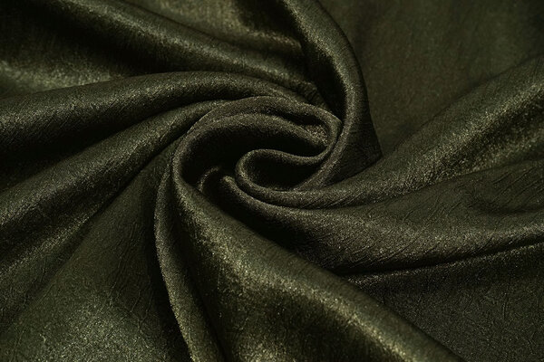 Crinkle Satin Dark Army Green Crinkle Satin Dark Army Green