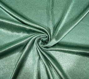 Effetto Stropicciato Raso Jade Verde Effetto Stropicciato Raso Jade Verde
