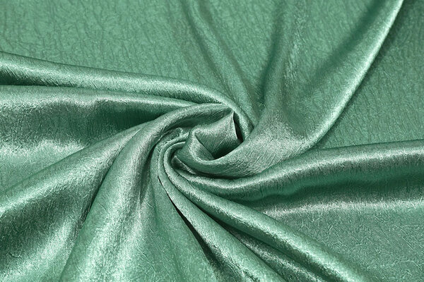 Crêpe Froissé Satin Jade Vert
