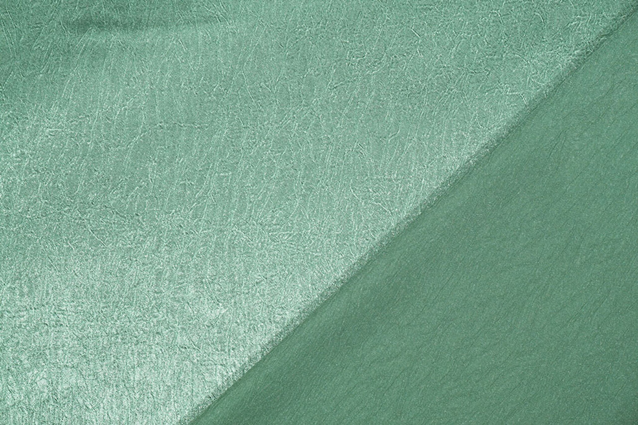 Crêpe Froissé Satin Jade Vert