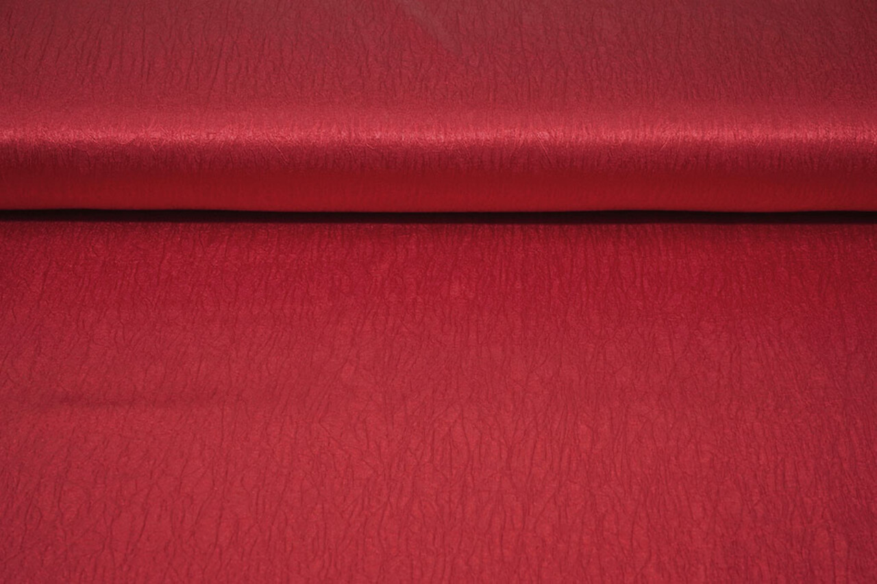 Crinkle Satin Red