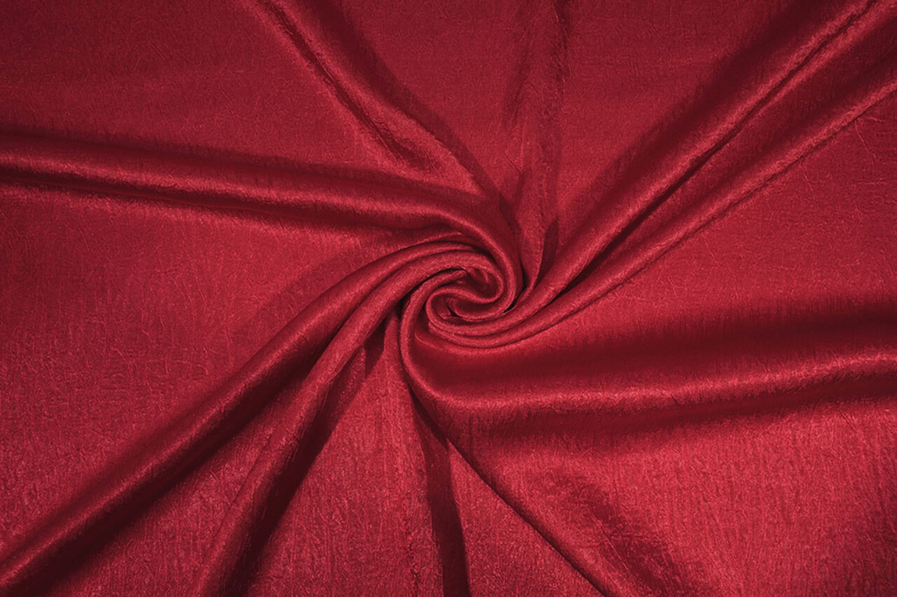 Effetto Stropicciato Raso Rosso Effetto Stropicciato Raso Rosso