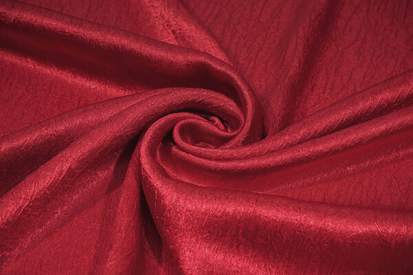 Crinkle Satin Red